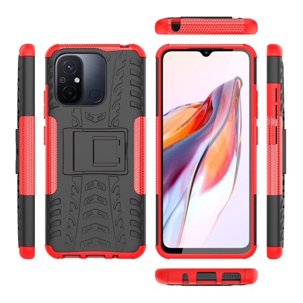 Offroad Etui Xiaomi Poco C55 / Redmi 12c - Rød Red
