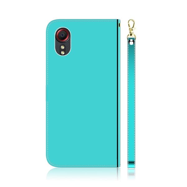 Mirror Samsung Galaxy Xcover 5 flip-etui - Cyan Green