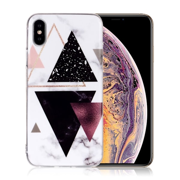 Marmormotiv iPhone Xs Max skal - Stil A multifärg
