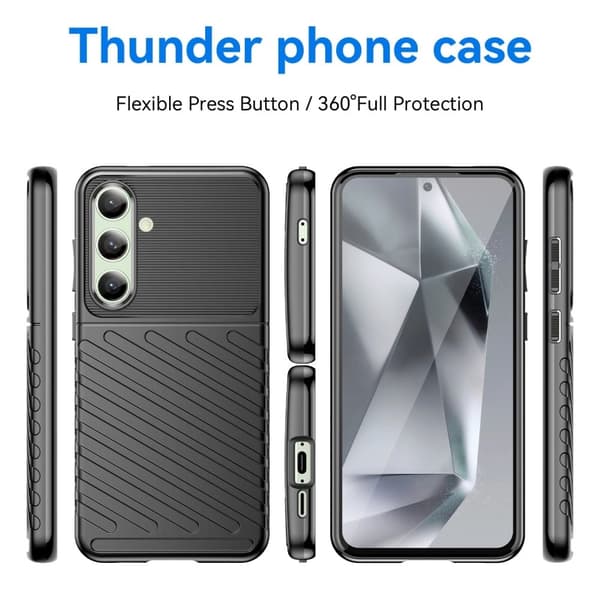 Thunder Samsung Galaxy S24 FE cover - Sort Black
