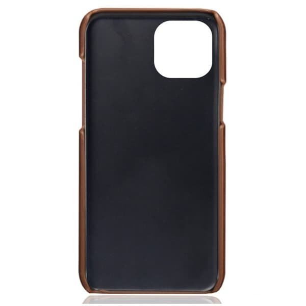 Dual Card iPhone 14 deksel - Brun Brown