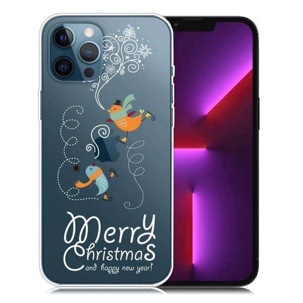Julfodral till iPhone 13 Pro - Sjungande Fåglar multifärg