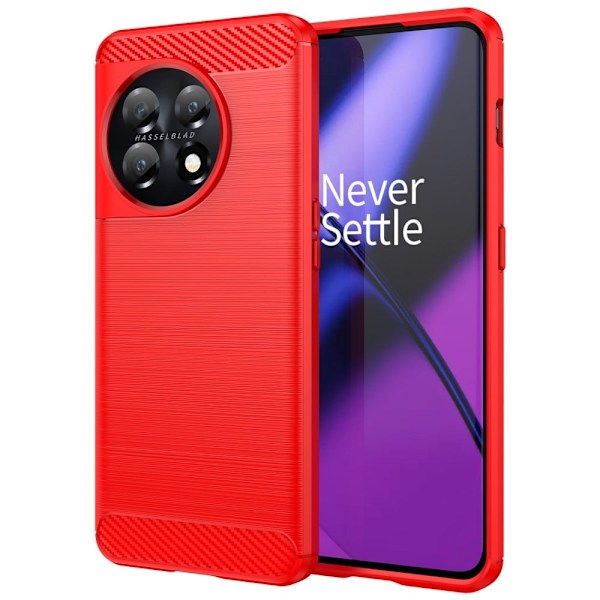 Carbon Flex Etui OnePlus 11 - Rød Red