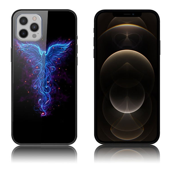 Fantasy iPhone 12 Pro Max cover - Blå Føniks Blue