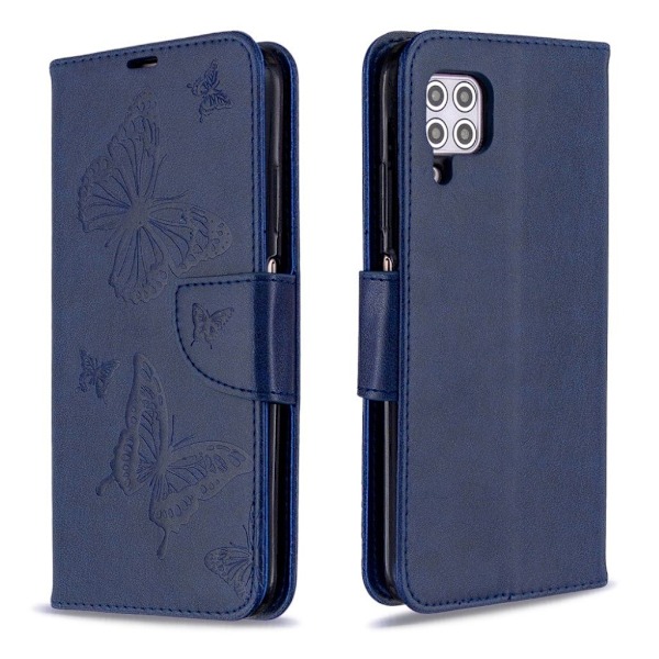 Butterfly Huawei P40 Lite / Nova 6 SE Etui - Mørkeblå Blue