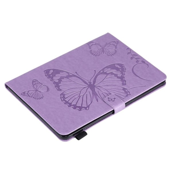 Amazon Fire HD (2021) butterfly pattern leather case - Purple Lila