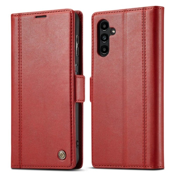 LC.Imeeke läder Samsung Galaxy A14 fodral - Röd Röd
