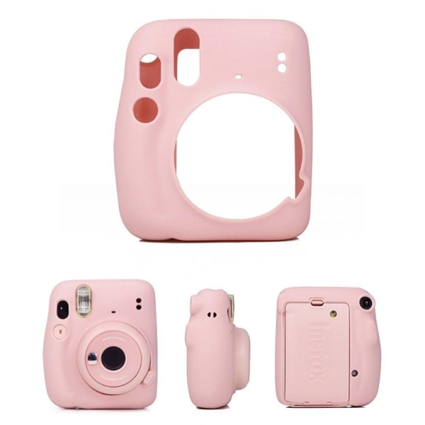 Fujifilm Instax Mini 11 CAIUL silikonöverdrag - Rosa Rosa