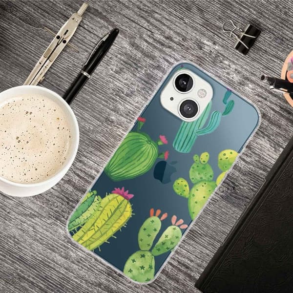 Deco iPhone 14 deksel - Kaktus Green