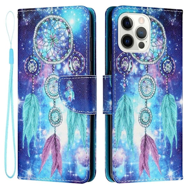 Wonderland iPhone 14 Pro Max flip etui - Blå Drømmefanger Blue