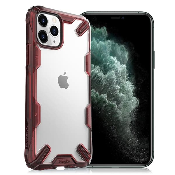 Ringke FUSION X iPhone 11 Pro - Rubiininpunainen Red