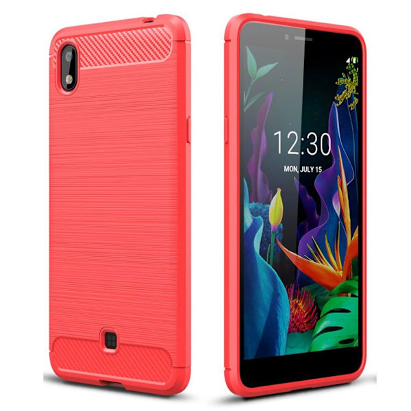 Carbon Flex LG K20 (2019) etui - Rød Red