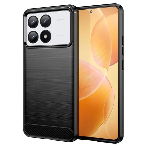 Carbon Flex Xiaomi Redmi K70 / Xiaomi Redmi K70 Pro cover - Sort Black