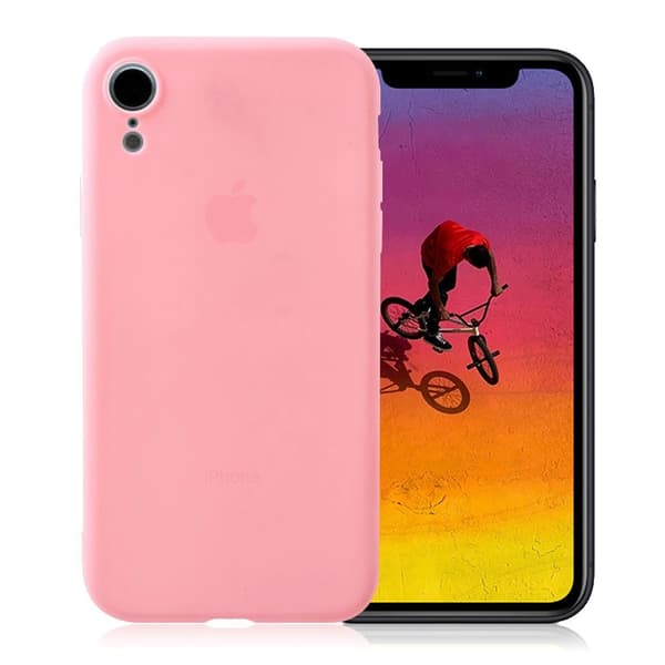 iPhone Xr anti-fingeraftryk mat etui - Pink Pink