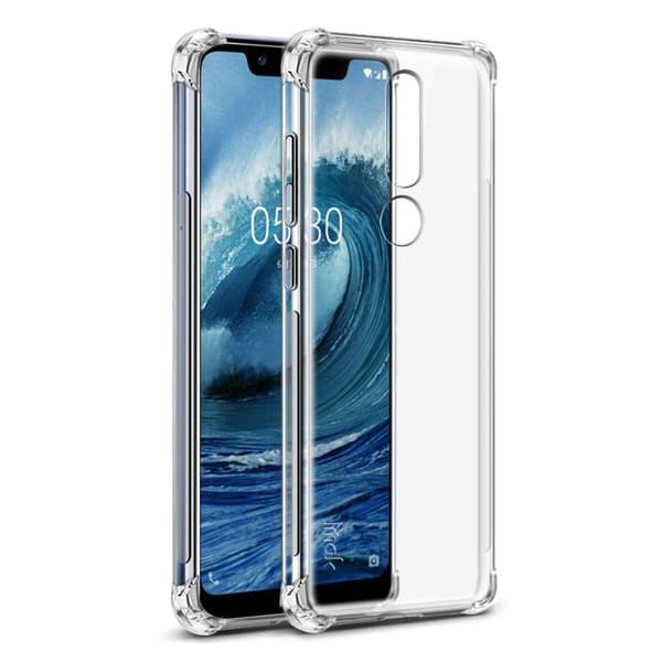 IMAK Nokia 5.1 Plus explosionssäkert fodral mot fall - Transparent Transparent