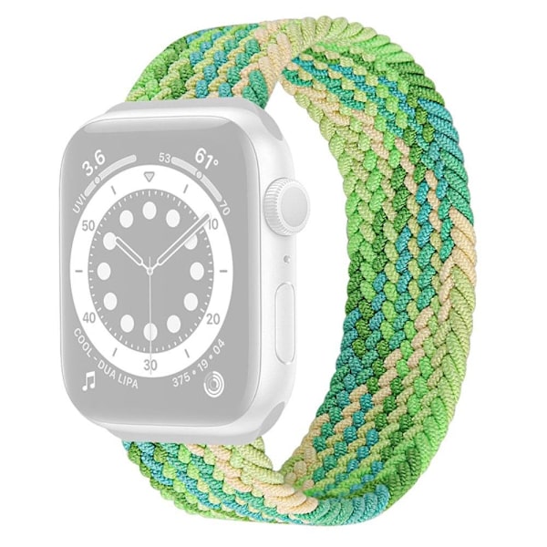 Apple Watch Series 8 (41 mm) klockarmband i elastisk nylon - Gradient Grön Storlek: M Grön