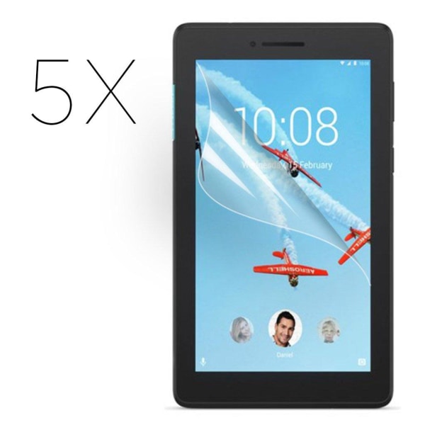 Lenovo Tab E7 HD clear screen protector - 5-Pack Transparent