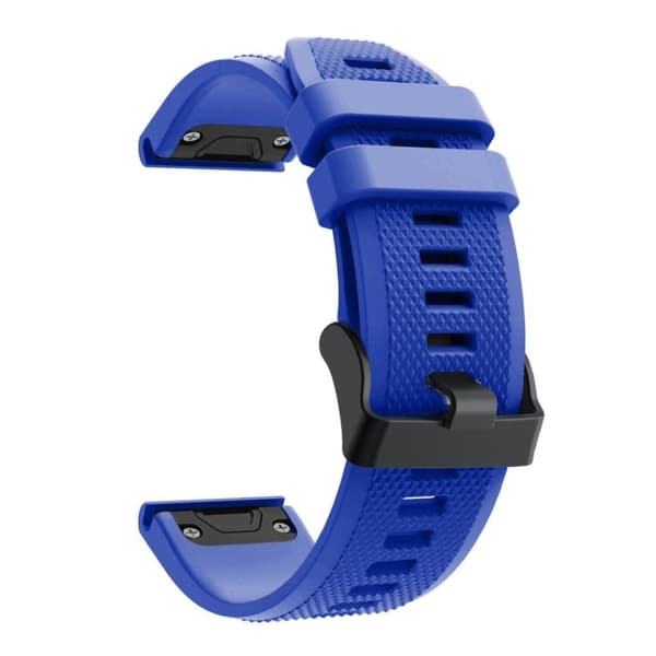 Garmin Fenix 5 flexibelt klockarmband i silikon - Baby Blå Blå