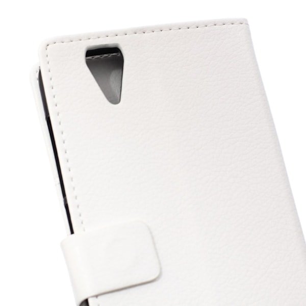 Acer Liquid Z630 læder-etui m. kortholder - Hvid White