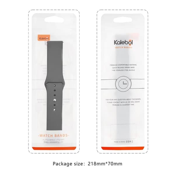KALEBOL Apple Watch 49mm / 45mm / 44mm / 42mm Klockarmband - Mörkgrå Silvergrå