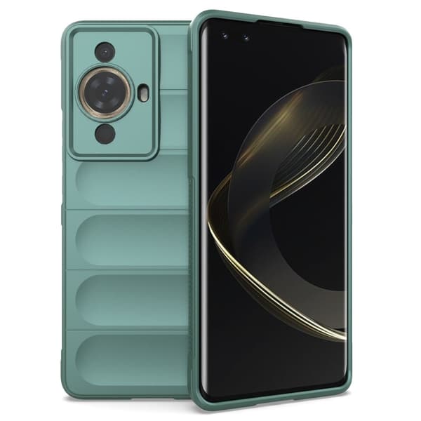 Mjukt greppformat Huawei Nova 11 Pro / Huawei Nova 11 Ultra skal - Grön Grön