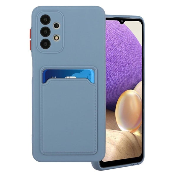 Card Holder Suojakuori For Samsung Galaxy A72 5G - Sininen Blue