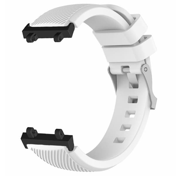 Huami Amazfit Active Edge A2212 Watch Band Twill Texture Silicone Strap Replacement - Hvid White