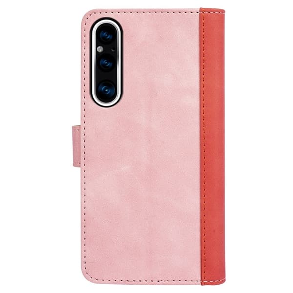 Tofarget lærdeksel for Sony Xperia 1 V - Rosa Pink