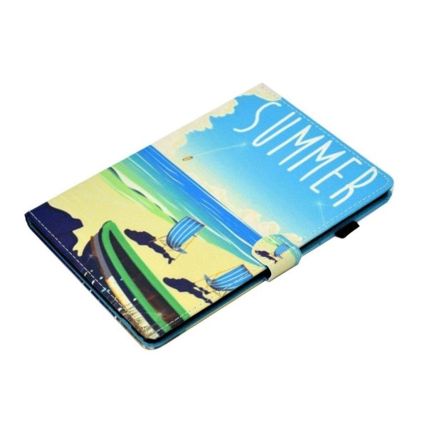 Lenovo Tab M10 cool pattern leather flip case - Summer Seaside Multicolor