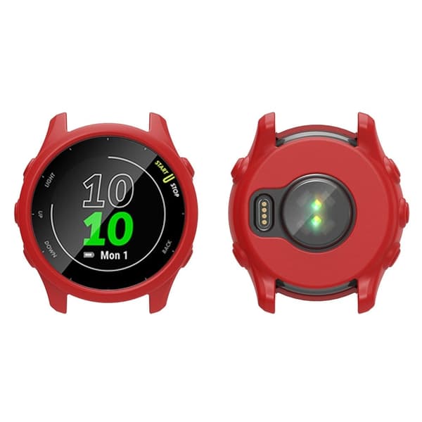 Garmin Forerunner 255 Klockfodral Falltåligt klockfodral i silikon - Röd Röd