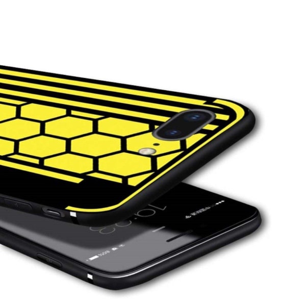 NXE iPhone 7 Plus ja 8 Plus hunajakennokuvioitu suojakuori - Kel Yellow