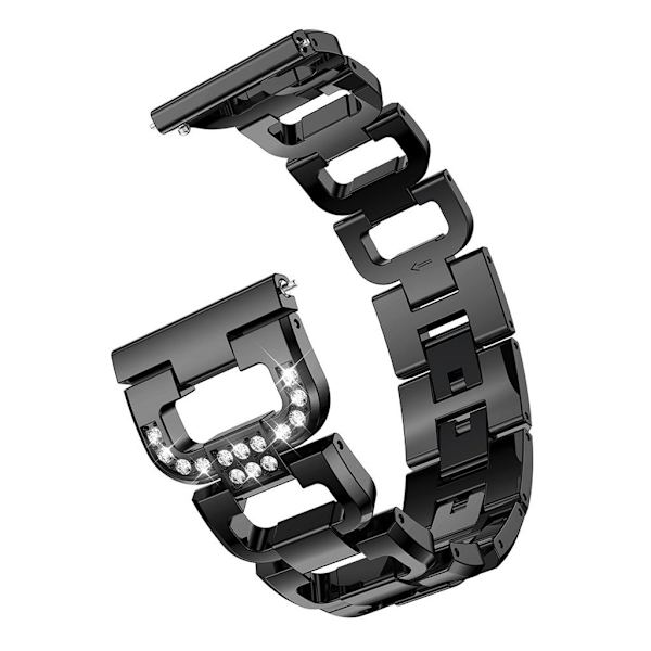 Samsung Galaxy Watch Active D-muotoinen strassi ranneke - Musta Black