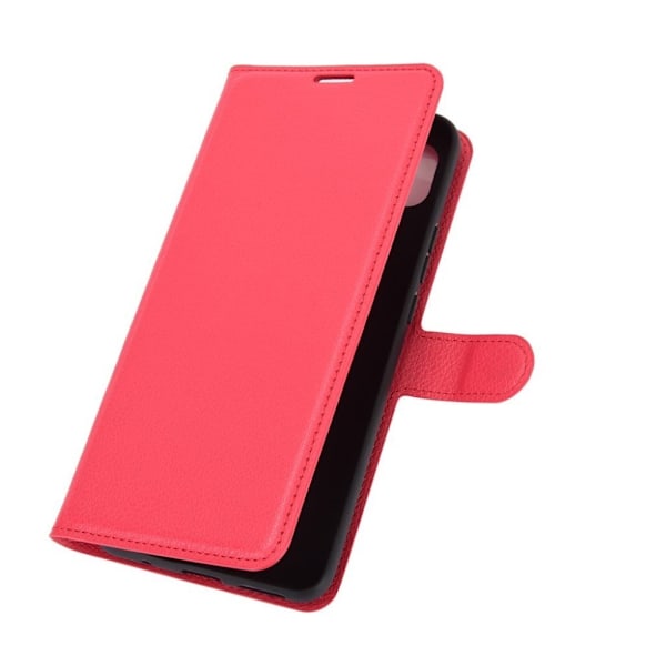 Classic Motorola Moto G9 Power flip kuoret - Punainen Red