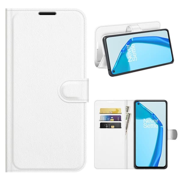 Classic OnePlus 9R Flippetui - Hvit White