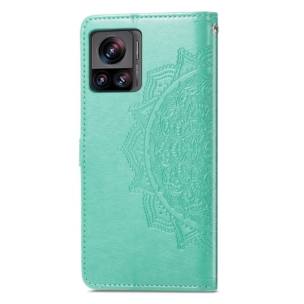 Mandala Motorola Edge 30 Ultra / X30 Pro Flip Fodral - Grön Grön
