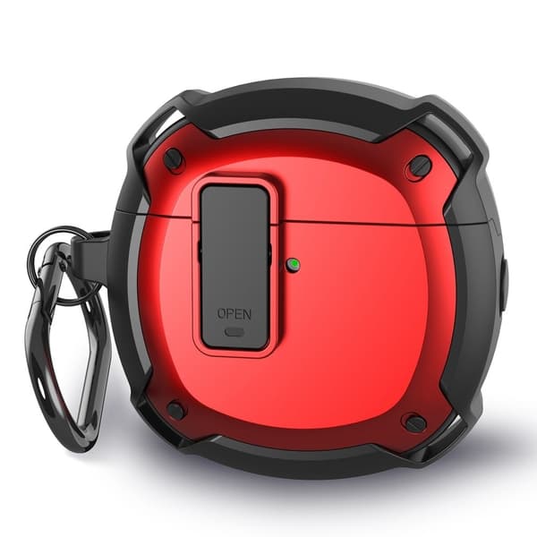 Huawei FreeBuds 4 snap-on lockskydd - Svart / Röd Röd