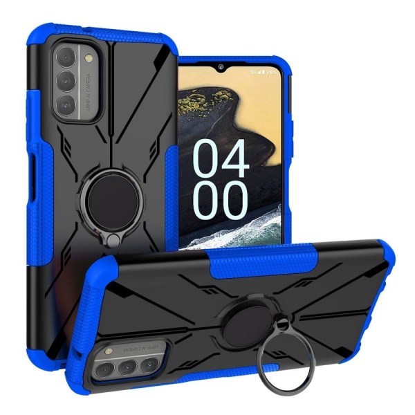 Kickstand cover with magnetic sheet for Nokia G400 - Blue Blå
