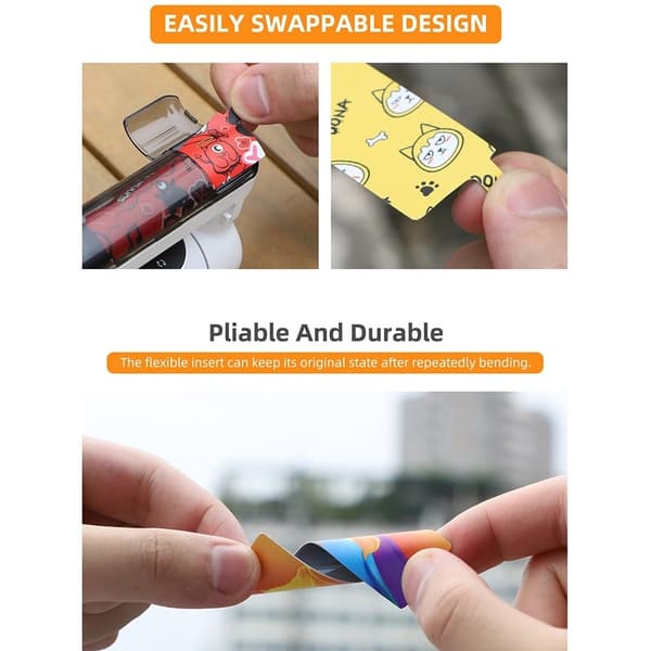 4kpl SUNNYLIFE Insta360 Flowdecorative tarra - Luova Muotoilu Multicolor