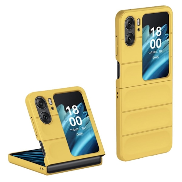 Pehmeä kahva muotoiltu kuori Oppo Find N2 Flip - Keltainen Yellow