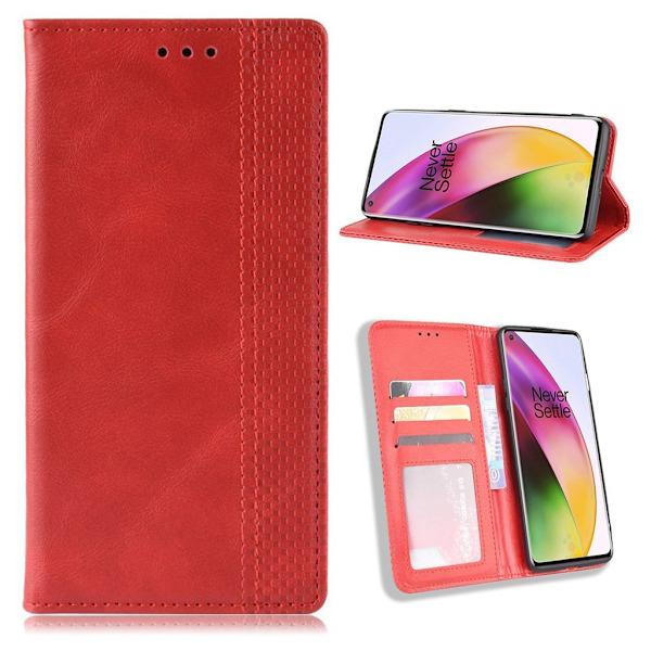 Bofink Vintage OnePlus 8 Etui - Rød Red