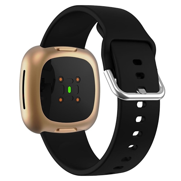 Fitbit Sense 2 / Versa 4 enkel silikone-urrem - Sort Black