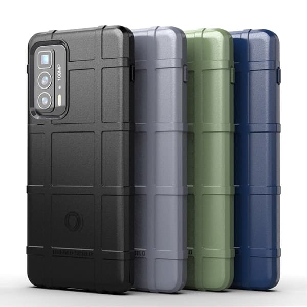 Rugged Shield Etui Motorola Edge 20 Fusion / Edge 20 - Svart Black