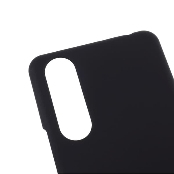Gummibelagt plastikbagside til Sony Xperia 5 II - Sort Black