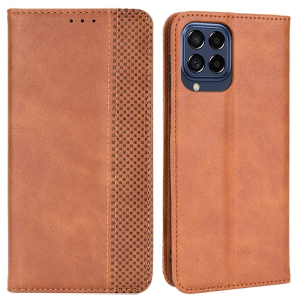 Bofink Vintage Samsung Galaxy M33 5G læderetui - Brun Brown