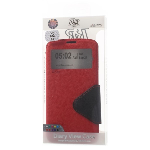 Roar Korea LG K8 etui - Rød Red