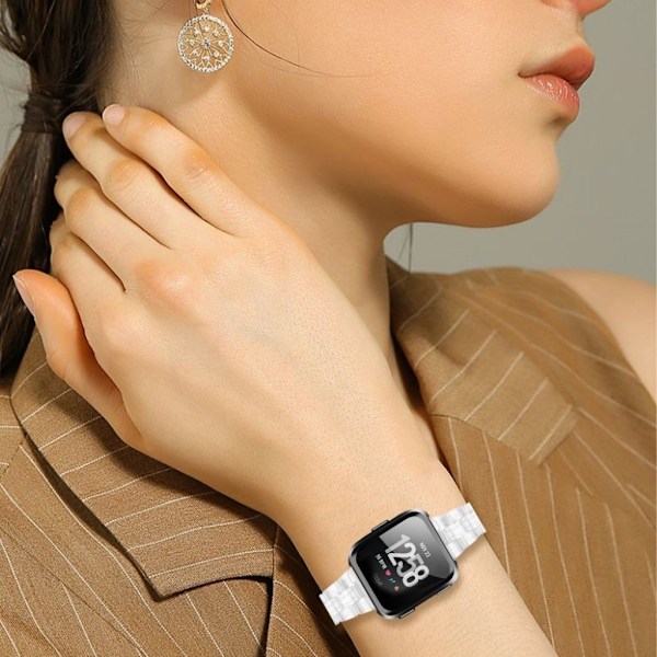 Fitbit Versa 2 / Versa Lite hartsikellon ranneke - Läpinäkyvä Transparent