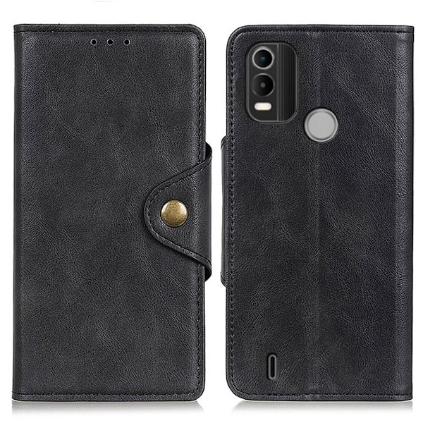 Alpha läder Nokia C21 Plus fodral - Svart Svart