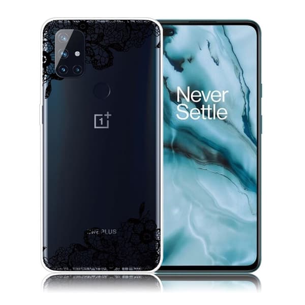 Deco OnePlus Nord N10 5G etui - blonderblomst Black