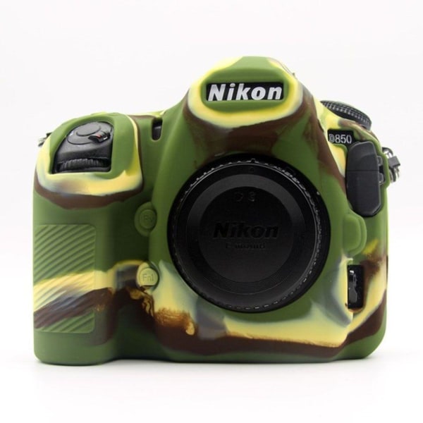 Nikon D850 Digital SLR kameraskydd silikon - Kamoflage