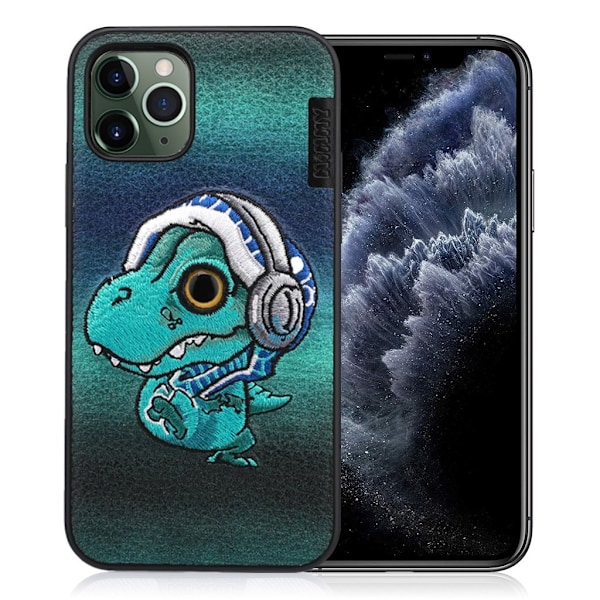 Nimmy Sött husdjur iPhone 11 Pro Broderat fodral - Grön Grön